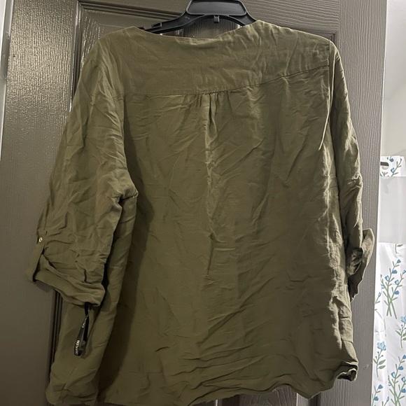 Calvin Klein Three Quarter Sleeve Top - Picture 3 of 3